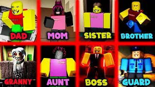 Weird Strict Dad vs Mom vs Brother vs Sister vs Grandma vs Boss vs Guard vs Librarian JUMPSCARES