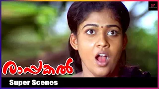 Mammootty Asks Nayanthara To Get Down | Rappakal Malayalam Movie Scenes | Nayanthara | Sharada