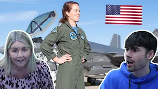 US Navy F-35 and FA-18 Female Fighter Pilots! British Family Reacts!