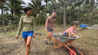 Nagtrabaho Kami sa Garden. Nag enjoy ng sobra si Yurchik. Update sa Garage.