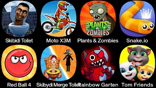 Skibydi Merge Toilet,Hotel T Run,Dye Hard,Plants & Zombies,Tank Stars,Moto X3M,Tom Friends,....