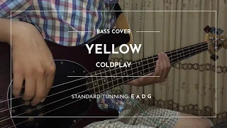 Yellow - Coldplay - Bass Cover (wTabs)