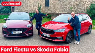 Ford Fiesta vs Skoda Fabia | Comparativa / Test / Review en español | coches.net