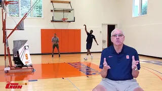 Jim Boeheim Interview - in his home gym with The Gun Basketball Shooting Machine