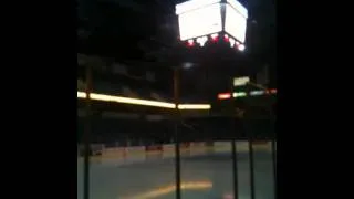 Early at a hockey game-First time at a game