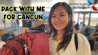 Pack with me for CANCUN | Packing Tips for Carry On Bag