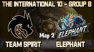 TEAM SPIRIT vs ELEPHANT - 2 карта / Bo2 - Группа B / The International 10 [Xboct & Godhunt]