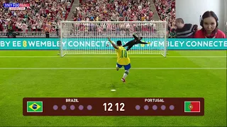 PES 2021 - BRAZIL vs PORTUGAL 2 Penalty Shootout HD