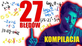 27 BŁĘDÓW na które LEPIEJ UWAŻAĆ na MATURZE z MATEMATYKI❗️KOMPILACJA