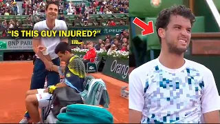 When Novak Djokovic is INJURED but still CRUSHES his Opponent!