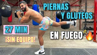 Rutina Para Piernas Y Gluteos En Casa (27 Minutos) Ejercicios Para Endurecer Piernas  Sin equipo