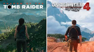 Uncharted 4 vs Shadow Of The Tomb Raider - Physics and Details Comparison