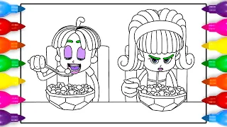 Trolls Band Together Young Velvet and Veneer Coloring Pages