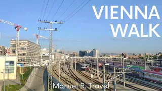 Walking around Vienna Main Station (Hauptbahnhof) in Vienna's 10th District called Favoriten