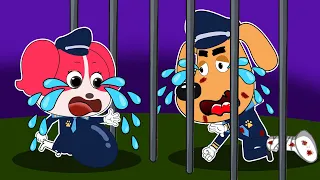 BROKE Sheriff Papillon PREGNANT in JAIL | Labrador Sad Story | Sheriff Labrador Police Animation