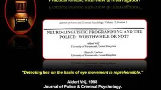 Interviewing and Interrogation Techniques & Training | Eye Movement & Lying : The Myth