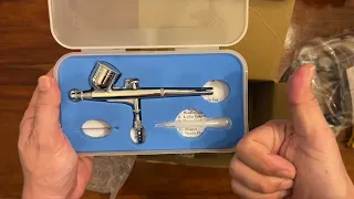 Unboxing of KKmoon Dual Action Airbrush with mini-compressor from Catie Baby Shoppe