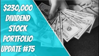 $230,000 Dividend Stock Portfolio Update #75 5 Picks Weekly Buy #fire #stockmarket #passiveincome