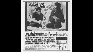 Frank Zappa & Zubin Metha - 1970 - 200 Motels Suite with The LA Philharmonic.
