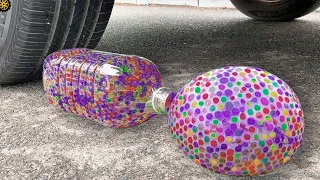 EXPERIMENT Car vs Giant Orbeez | 바삭바삭하고 부드러운 것을 차로 으깨기 | Satisfying crushing video