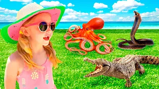 Nastya y su aventura con juguetes vivos en el mar