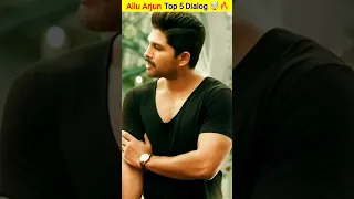 Allu Arjun Top 5 Dialog 2023 🤯😱 || New South Indian Movie Dubbed In Hindi 2023 Full #shorts