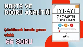 Analitik Geometri ÖSYM tarzında sorular Barış Çelenk Geometri