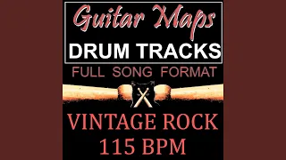 Vintage Drum Groove 115 BPM Drum Track for Guitar