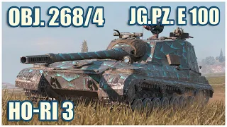 Object 268/4, Jg.Pz. E 100 & Ho-Ri Type 3 • WoT Blitz Gameplay