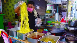 Pad Thai, Kuy Teav Cha, Mie Cha, Bay Cha Making (Fried Noodles & Fried Rice) - Cambodian Street Food