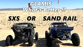 Is a Sand Rail Better in Glamis vs New Polaris RZR Pro R, Can-Am X3-RR? Big Turbo J35 Sand Car!
