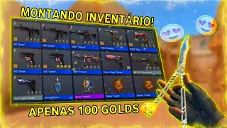 STANDOFF 2 - MONTANDO INVENTÁRIO COMPLETO COM APENAS 100 GOLDS! montando inventário com 100 golds