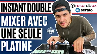 Comment MIXER avec UNE SEULE PLATINE ( INSTANT DOUBLE ) Serato & Rekordbox - 2020