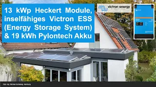 005: Victron Energy Storage System im Einfamilienhaus mit 13 kWp PV und 19 kWh Pylontech Akku