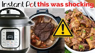 Do NOT use the INSTANT POT as a SLOW COOKER (Instant Pot vs. Crock Pot Roast)