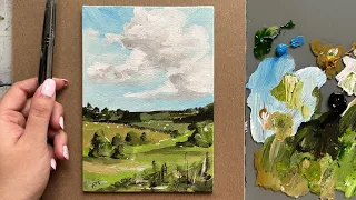 Acrylic Landscape - Quick & Easy Ways To Make Your Painting Loose!
