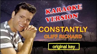 CONSTANTLY by Cliff Richard - Karaoke Version, Original Key