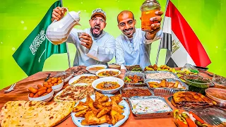 فطور رمضان مصري vs فطور سعودي 🇪🇬🇸🇦 Ramadan Fatoor Egypt vs Saudi