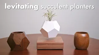 DIY Levitating Succulent Planters Made 3 Ways // Turning, 3D Printing, Woodworking