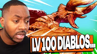 LV 100 AFFLICTED DIABLOS... FIRST ATTEMPT | Monster Hunter Rise Sunbreak