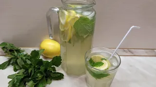 Delicious and refreshing homemade mint lemonade
