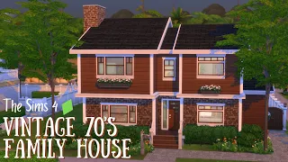 Vintage 70’s Family House | The Sims 4 Speed Build |