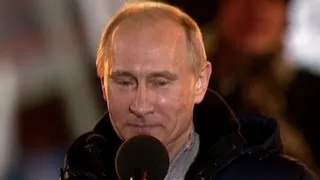 Putin declares victory in rally outside Kremlin