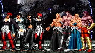 [KOF MUGEN] Iori Yagami Team vs Geese & Krauser Team