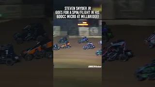 Insane 600cc Micro Sprint Flip at Millbridge! #shorts #racing