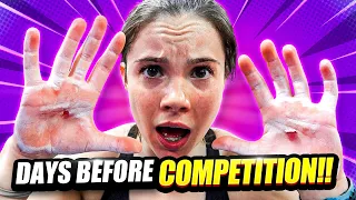 Adult Gymnast RIPS BOTH HANDS before competition!!