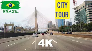 4K São Paulo City Cruising - Brazil | Relaxing Drive
