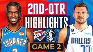 Dallas Mavericks vs Oklahoma City Thunder Game 2 Highlights 2nd-QTR | May 9 | 2024 NBA Playoffs