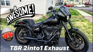 TBR 2 in 1 exhaust install on my 2020 low rider s