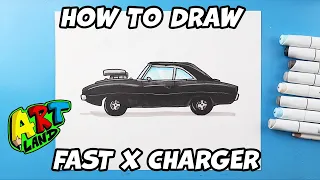 How to Draw a Dodge Charger l Fast X